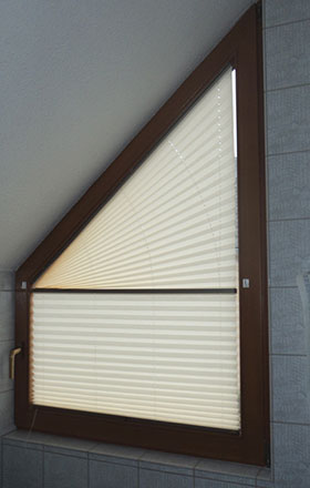 Dreieckfenster Plissee